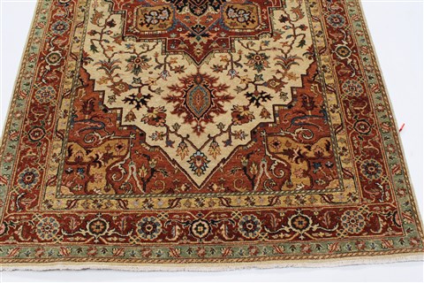 Serapi Beige Runner Hand Knotted 411 X 1111 Area Rug 250-23989 Image 10