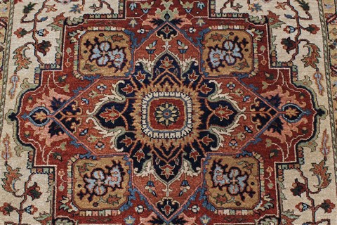 Serapi Beige Runner Hand Knotted 411 X 1111 Area Rug 250-23989 Image 9