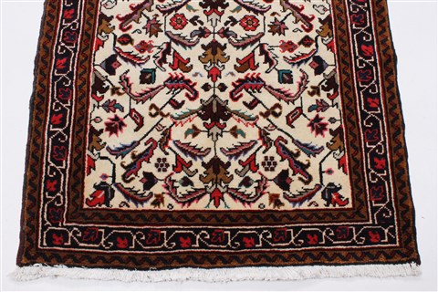 Kashan Beige Runner Hand Knotted 35 X 1011 Area Rug 250-23990 Image 12