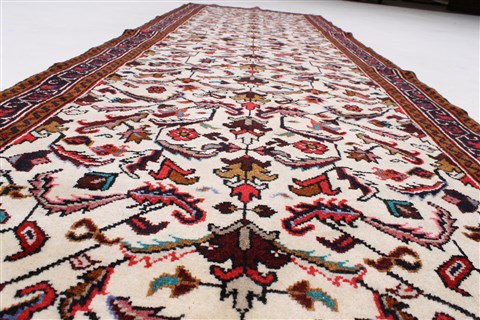Kashan Beige Runner Hand Knotted 35 X 1011 Area Rug 250-23990 Image 8