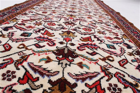 Kashan Beige Runner Hand Knotted 35 X 1011 Area Rug 250-23990 Image 9