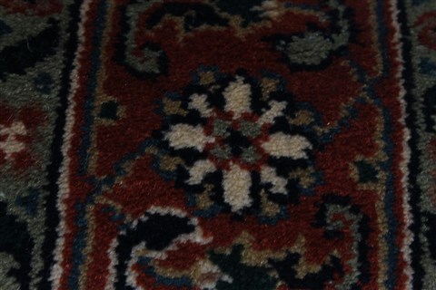 Herati Blue Runner Hand Knotted 27 X 200 Area Rug 250-23992 Image 11
