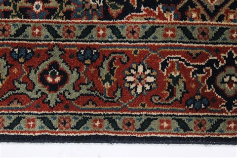 Herati Blue Runner Hand Knotted 27 X 200 Area Rug 250-23992 Image 4