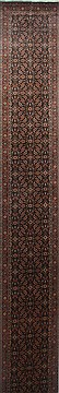 Indian Herati Blue Runner 16 to 20 ft Wool Carpet 23992