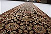 Agra Black Runner Hand Knotted 27 X 182  Area Rug 250-23993 Thumb 1