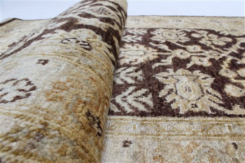 Pishavar Brown Runner Hand Knotted 27 X 1710 Area Rug 250-23998 Image 10