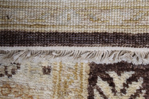Pishavar Brown Runner Hand Knotted 27 X 1710 Area Rug 250-23998 Image 12
