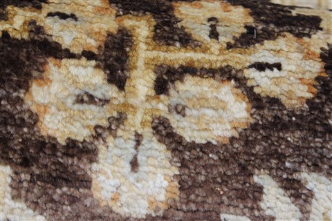 Pishavar Brown Runner Hand Knotted 27 X 1710 Area Rug 250-23998 Image 8