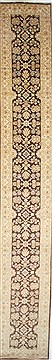 Pakistani Pishavar Brown Runner 16 to 20 ft Wool Carpet 23998