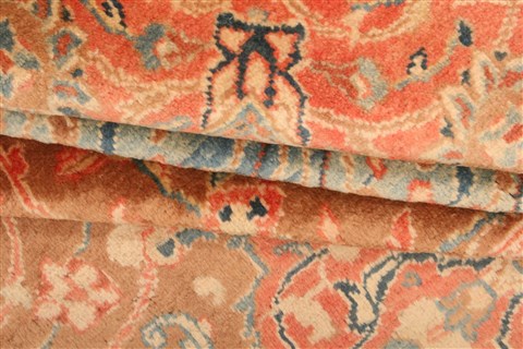 Sarouk Yellow Hand Knotted 1010 X 1210 Area Rug 100-24003 Image 3