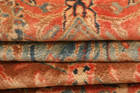 Sarouk Yellow Hand Knotted 1010 X 1210 Area Rug 100-24003 Image 6