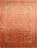 Sarouk Yellow Hand Knotted 1010 X 1210 Area Rug 100-24003 Thumb 0