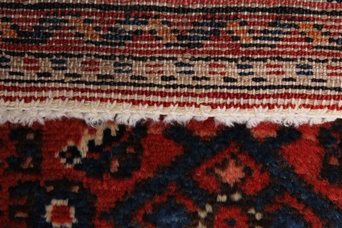 Hamedan Red Runner Hand Knotted 211 X 162 Area Rug 250-24011 Image 11