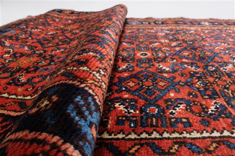 Hamedan Red Runner Hand Knotted 211 X 162 Area Rug 250-24011 Image 9
