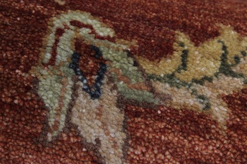 Ziegler Brown Runner Hand Knotted 26 X 198 Area Rug 250-24031 Image 9
