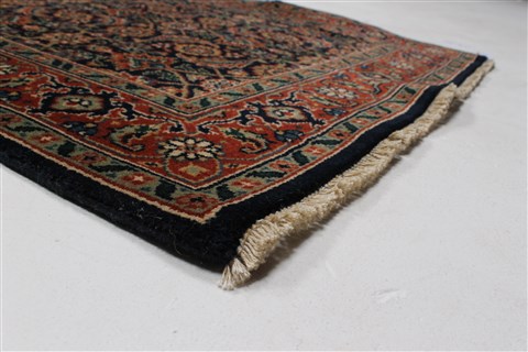 Herati Blue Runner Hand Knotted 26 X 199 Area Rug 250-24035 Image 5