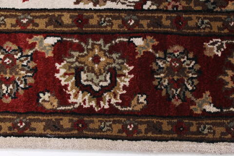 Jaipur Beige Runner Hand Knotted 40 X 1710  Area Rug 250-24040 Image 5