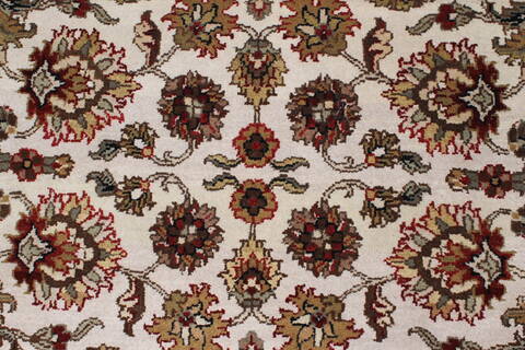 Jaipur Beige Runner Hand Knotted 40 X 1710  Area Rug 250-24040 Image 6