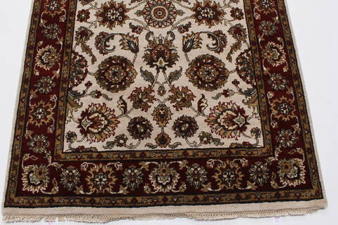Jaipur Beige Runner Hand Knotted 40 X 1710  Area Rug 250-24040 Image 7