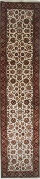 Jaipur Beige Runner Hand Knotted 4'0" X 17'10"  Area Rug 250-24040