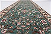 Tabriz Green Runner Hand Knotted 25 X 123 Area Rug 250-24042 Thumb 14