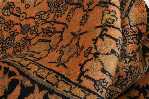 Sino-Persian Orange Hand Knotted 26 X 45  Area Rug 253-24048 Image 2