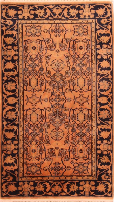 Sino-Persian Orange Hand Knotted 26 X 45  Area Rug 253-24048 Image 0