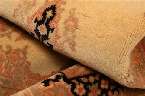 Tabriz Brown Hand Knotted 28 X 42  Area Rug 253-24050 Image 1