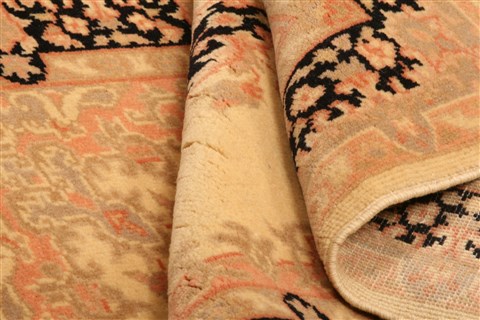 Tabriz Brown Hand Knotted 28 X 42  Area Rug 253-24050 Image 3