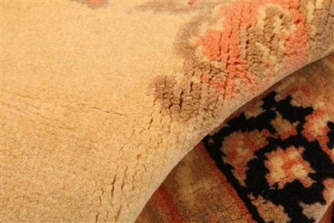 Tabriz Brown Hand Knotted 28 X 42  Area Rug 253-24050 Image 6