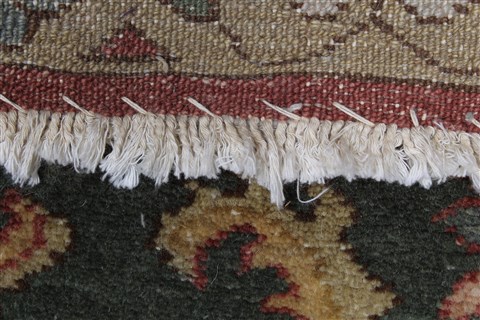 Chobi Green Runner Hand Knotted 210 X 161 Area Rug 250-24056 Image 10