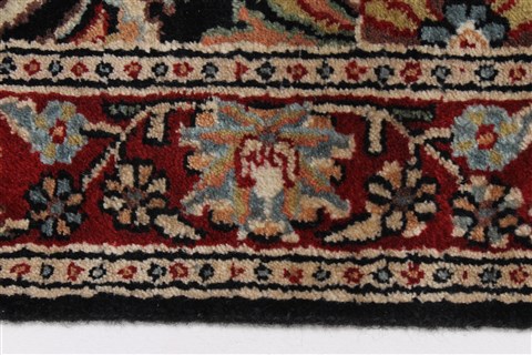 Sarouk Black Runner Hand Knotted 25 X 1511 Area Rug 250-24061 Image 6