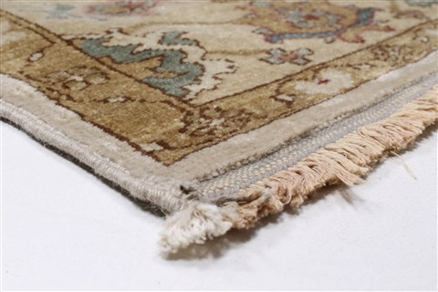 Chobi Beige Runner Hand Knotted 310 X 106 Area Rug 250-24064 Image 5
