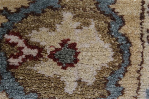 Chobi Brown Runner Hand Knotted 44 X 911 Area Rug 250-24075 Image 10