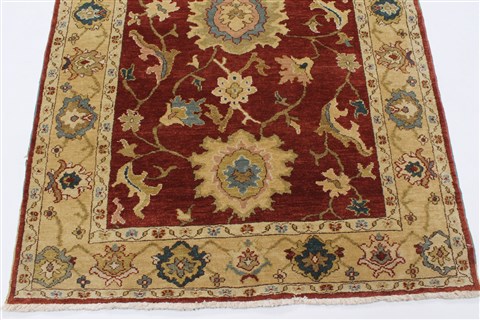 Chobi Brown Runner Hand Knotted 44 X 911 Area Rug 250-24075 Image 5