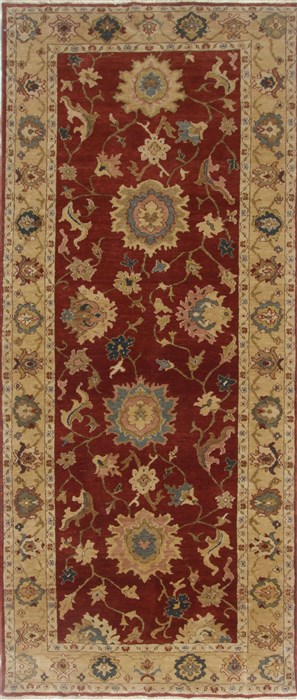 Chobi Brown Runner Hand Knotted 44 X 911 Area Rug 250-24075 Image 0