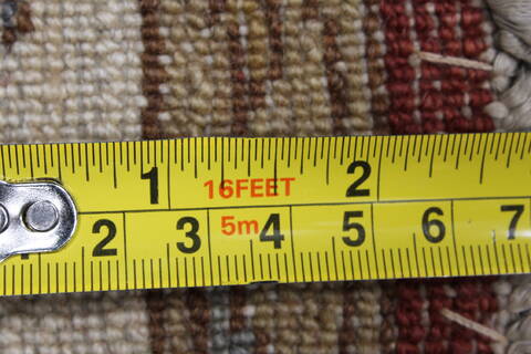 Chobi Beige Runner Hand Knotted 40 X 121  Area Rug 250-24088 Image 13