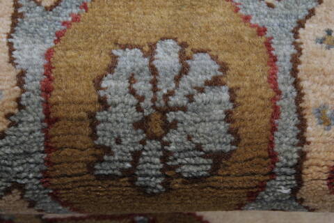 Chobi Beige Runner Hand Knotted 40 X 121  Area Rug 250-24088 Image 9