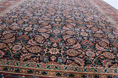 Herati Blue Runner Hand Knotted 52 X 911 Area Rug 250-24096 Image 3