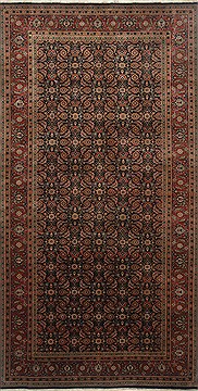 Herati Blue Runner Hand Knotted 5'2" X 9'11"  Area Rug 250-24096