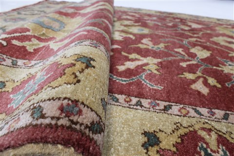 Chobi Brown Runner Hand Knotted 45 X 118 Area Rug 250-24098 Image 10