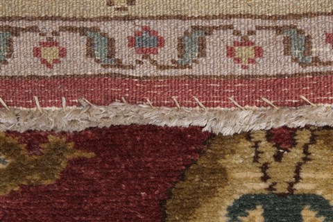 Chobi Brown Runner Hand Knotted 45 X 118 Area Rug 250-24098 Image 12