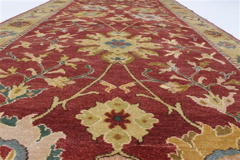 Chobi Brown Runner Hand Knotted 45 X 118 Area Rug 250-24098 Image 13