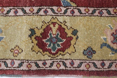 Chobi Brown Runner Hand Knotted 45 X 118 Area Rug 250-24098 Image 2