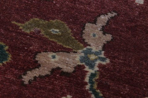 Chobi Brown Runner Hand Knotted 45 X 118 Area Rug 250-24098 Image 6