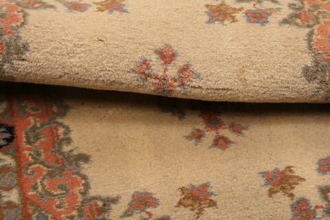 Tabriz Beige Hand Knotted 28 X 42  Area Rug 253-24103 Image 5