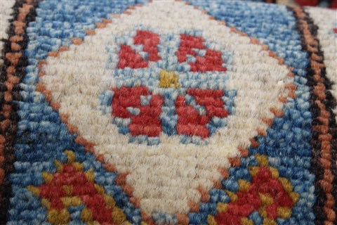 Kazak Red Runner Hand Knotted 211 X 184 Area Rug 250-24111 Image 10