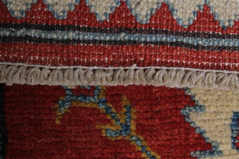 Kazak Red Runner Hand Knotted 211 X 184 Area Rug 250-24111 Image 13
