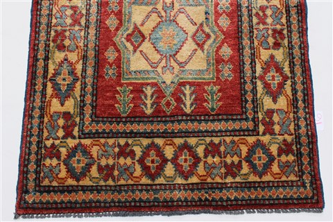 Kazak Red Runner Hand Knotted 27 X 1711 Area Rug 250-24115 Image 5