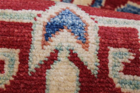Kazak Red Runner Hand Knotted 29 X 193 Area Rug 250-24120 Image 6